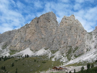 Blick auf das Langkofelbegmassiv - Südtirol