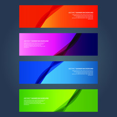 Fototapeta premium Vector Abstract design banner web template
