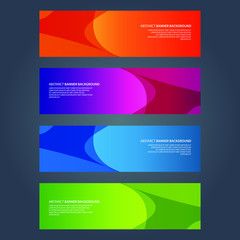 Naklejka premium Vector Abstract design banner web template