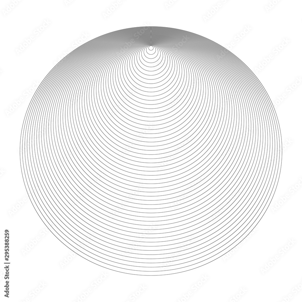 Poster background with different circles. abstract lines design as cone