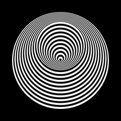 concentric lines art. abstract shapes background