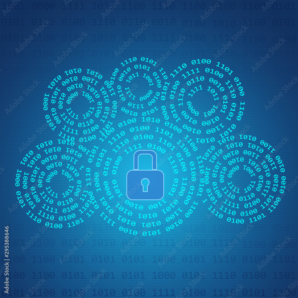 Aufkleber Cloud computing technology internet concept background