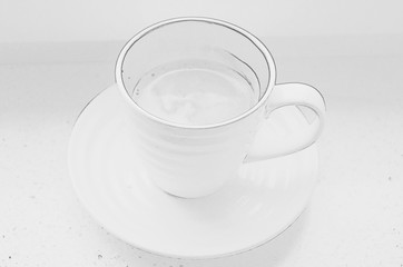 cup of aromatic Brazilian coffee with a smile