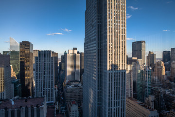 Fototapeta na wymiar New York City Office Buildings, Mid-town