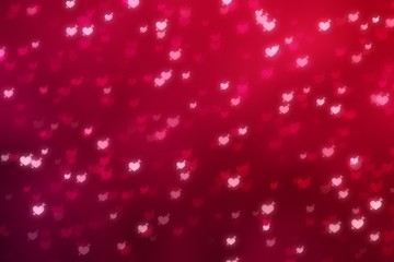 Background bokeh heart valentine arrow, bright wedding.