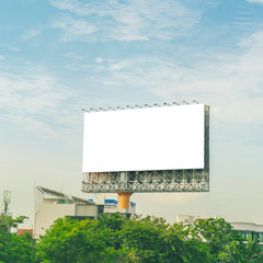 Blank billboard for new advertisement