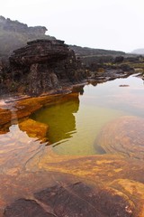 Crystal pools on the top of the Roraima