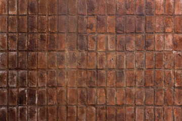 Fototapeta premium Texture brick wall of red color