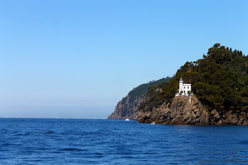 Fototapeta na wymiar Portofino gulf and the sea