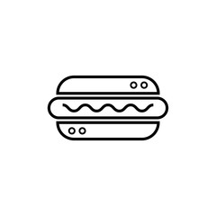 Hot dog icon for web and mobile