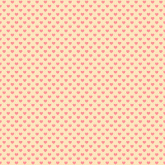 Retro seamless pattern with pink hearts. Valentines day background. Vector illustration for Valentine s Day 2017. EPS10.