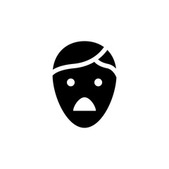 sad face icon illustration isolated vector sign symbol