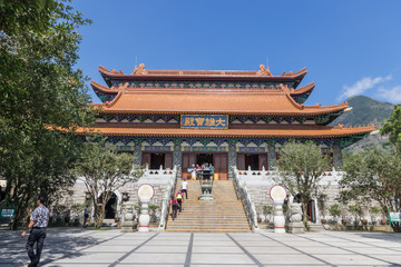 Obraz premium Po Lin Monastery and Big Buddha Hong Kong