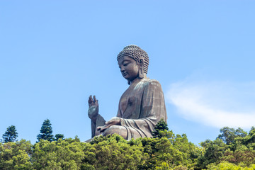 Fototapeta premium Hong Kong big Buddha on Lantau Island