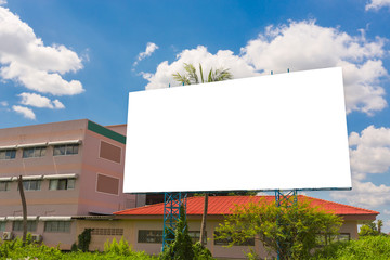 Blank billboard for new advertisement