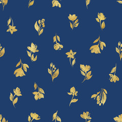 Creative universal artistic floral background. Hand Drawn textures. Trendy Graphic. Flowers pattern textile