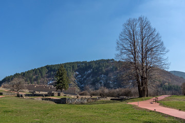 Fototapeta na wymiar Medieval Krakra fortress near town of Pernik, Bulgaria