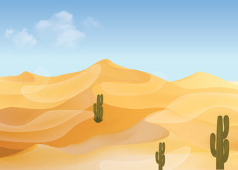 Fototapeta na wymiar web banners on the theme of Desert, Nature, Sand, Wild, Sunrise, Cactus, Summer