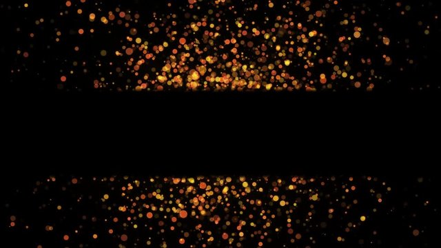 4K Abstract gold bokeh background. Christmas footage. Place your text video template.
