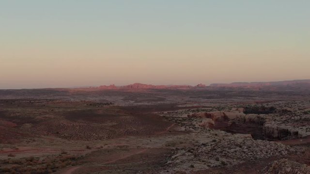 Seven Mile Canyon and Windows Section Aerial Shot from Outside Arches National Park