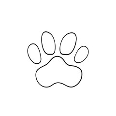 doodle paw handdrawn cartoon style