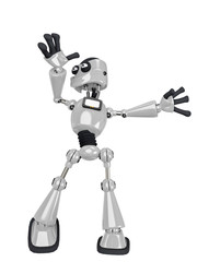 robot cartoon dancing