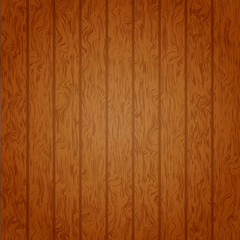 Brown wooden background. Planks. Vector illustration. EPS10.
