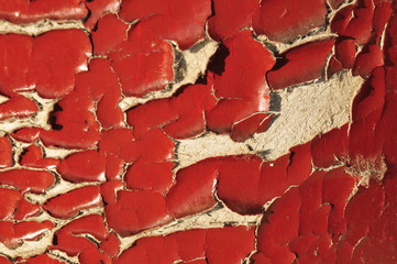 Rusty old wall hole peeling paint background