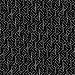 elegant black and white geometric pattern in Islamic Arabesque style. beautiful simple isometric design for fabric, textile, backgrounds, wallpapers, backdrops, covers, posters and banners. 