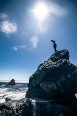 Rock Climbing in Ocean