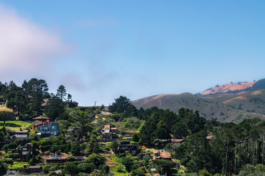 Beach Town and Ocean California