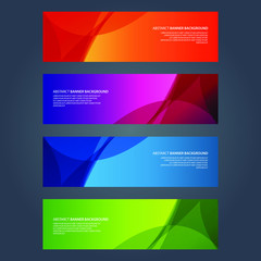 Fototapeta premium Vector Abstract design banner web template