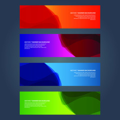 Fototapeta premium Vector Abstract design banner web template