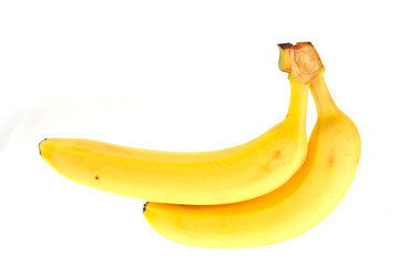 Bananas on a white background