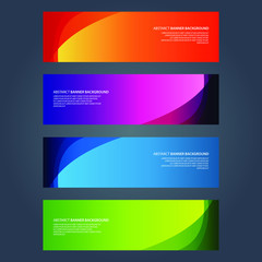 Vector Abstract design banner web template
