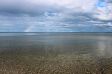 Obraz premium Rainbow over Lake 