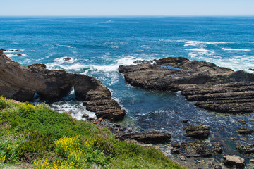 Coastal views of Point Arena in Northern California
