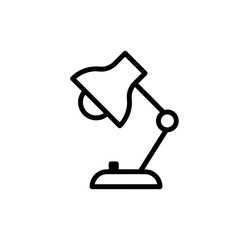 Desk lamp icon Vector