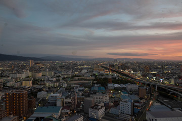 東大阪の夕暮れ
