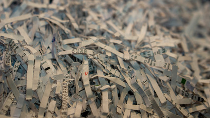 Shredding pile security business office