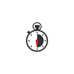 Chronometer icon, stop watch symbol