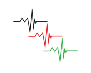 Fototapeta premium art design health medical heartbeat pulse