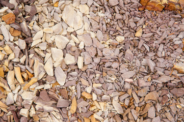 Ancient copper deposit. Stones with a high copper content.