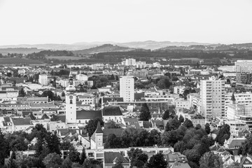 Landscape shot of Wels in Upper Austria