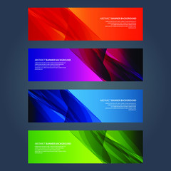 Fototapeta premium Vector Abstract design banner web template