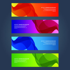 Fototapeta premium Vector Abstract design banner web template