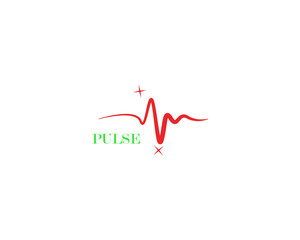 Design health medical heartbeat pulse line template