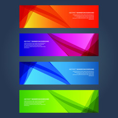 Fototapeta premium Vector Abstract design banner web template
