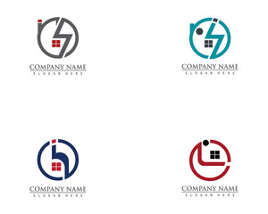 Real estate property logo concept for business corporate sign