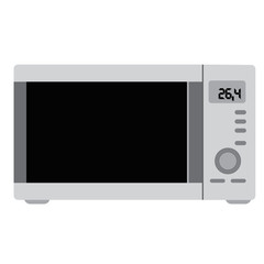 Microwave icon on a white background. Kitchen utensils, cooking equipment